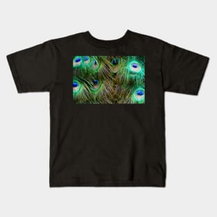 Peacock Feathers Kids T-Shirt